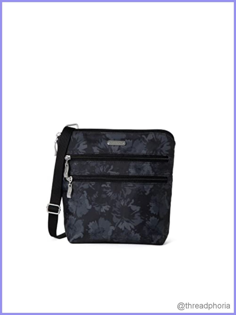 Lightweight Nylon RFID Crossbody Bag with Adjustable Strap Machine Washable